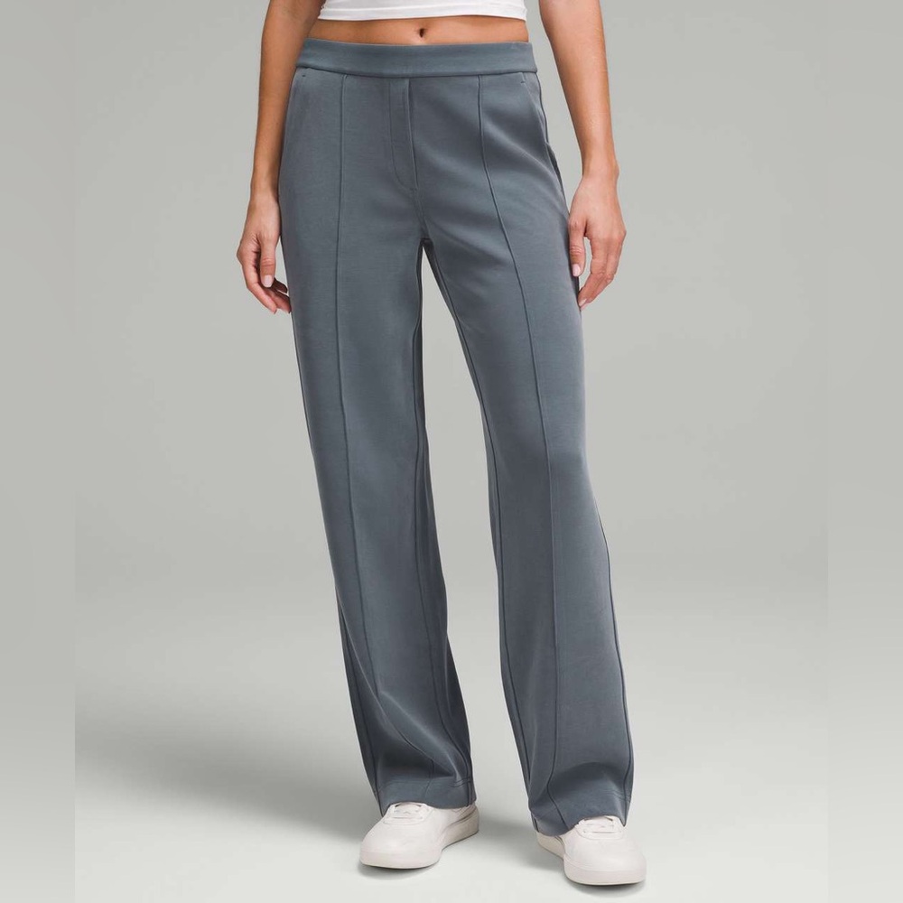 Lululemon Softstreme Pintuck Mid-Rise Pant Regular Oil Grey W5GD3S Small